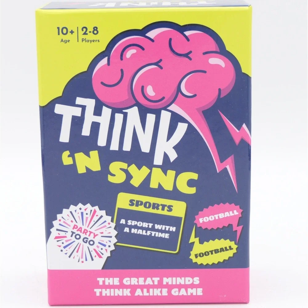 Gamewright Think 'N Sync The Great Minds Think Alike‎ Game 2-8 Players Age 10+
